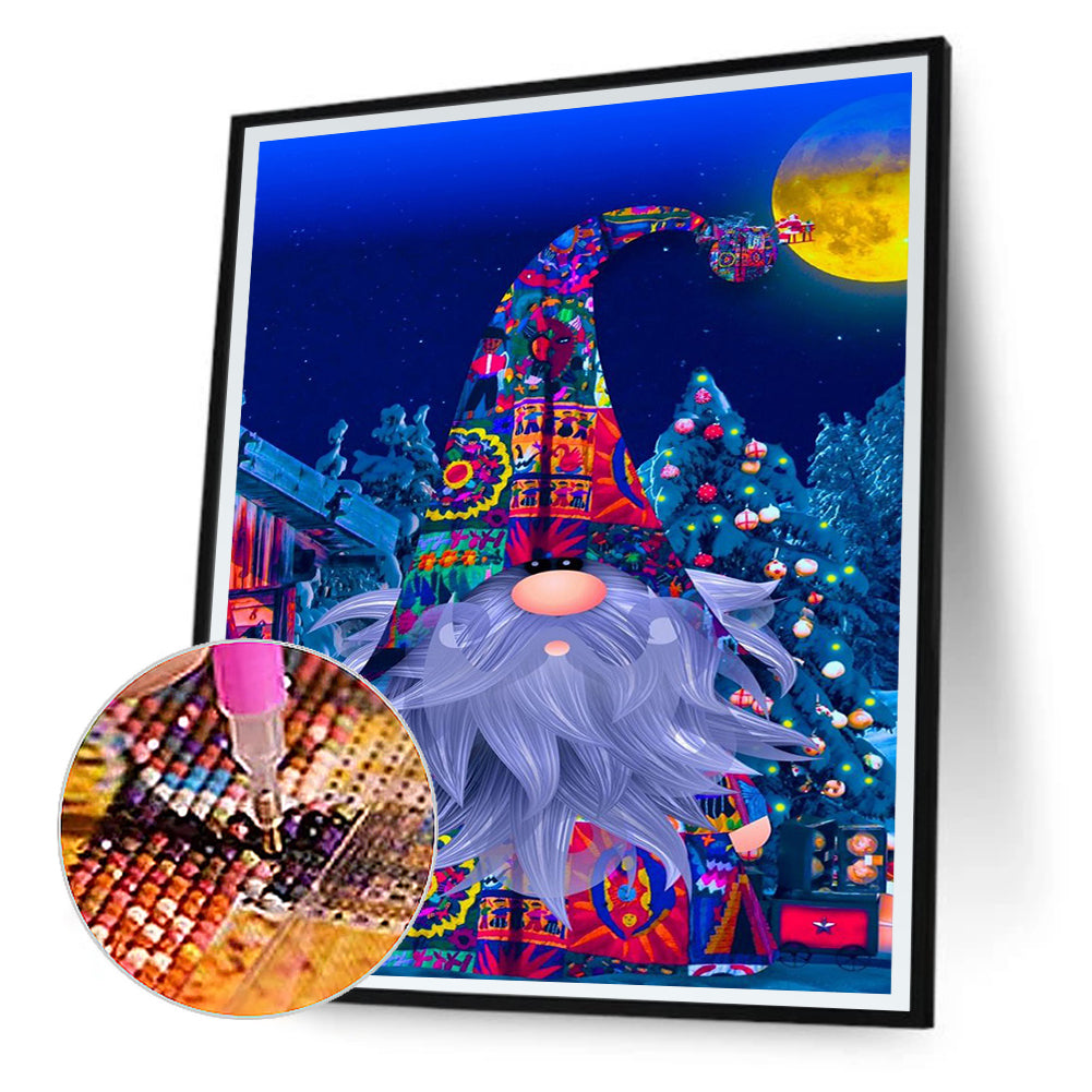 Colorful Christmas Eve Gnomes - Full Round Drill Diamond Painting 30*40CM