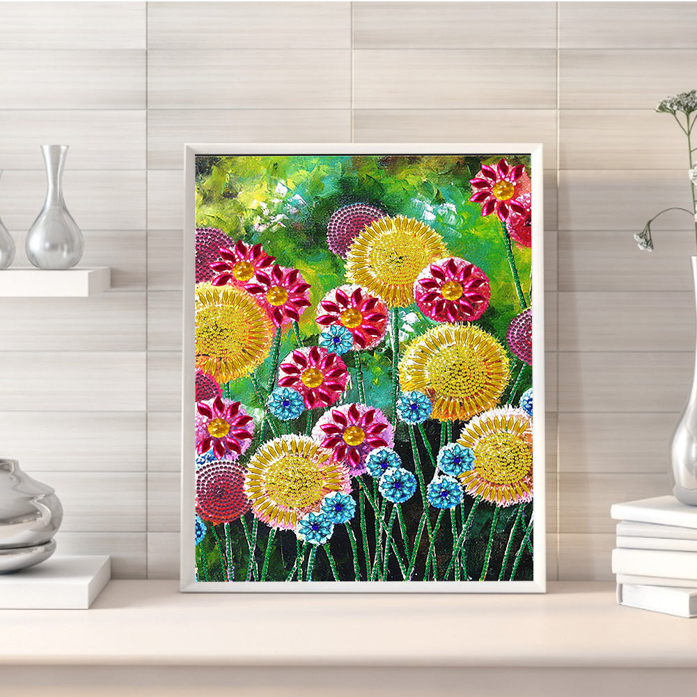 Dandelion - Special Shaped Drill Diamond Painting 30*40CM