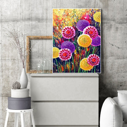 Dandelion - Special Shaped Drill Diamond Painting 30*40CM