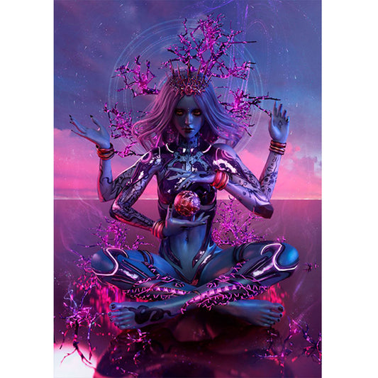 Difficult Mother - Full Round Drill Diamond Painting 30*40CM