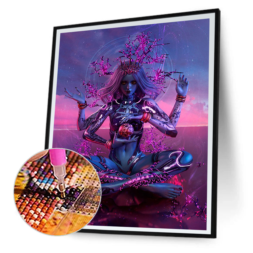 Difficult Mother - Full Round Drill Diamond Painting 30*40CM