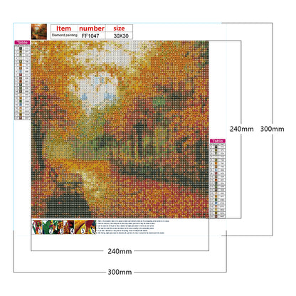 Maple Grove - Full Square Drill Diamond Painting 30*30CM