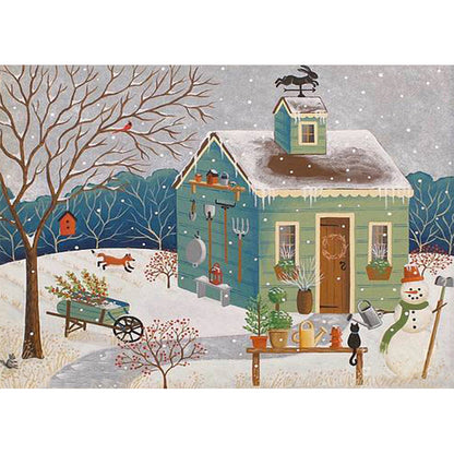 Snow Lodge - Full Round Drill Diamond Painting 50*40CM