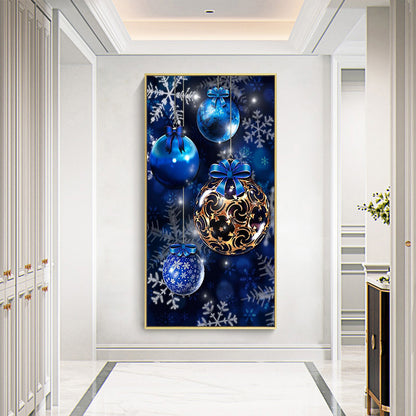 Blue Decorative Ball - Full Round Drill Diamond Painting 40*70CM