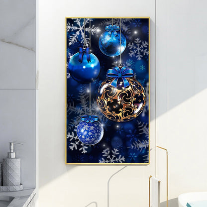 Blue Decorative Ball - Full Round Drill Diamond Painting 40*70CM