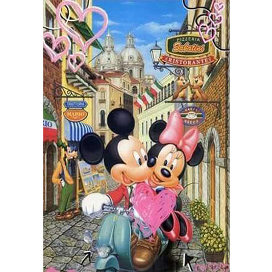 Disney Mickey Minnie - Full Round Drill Diamond Painting 50*60CM