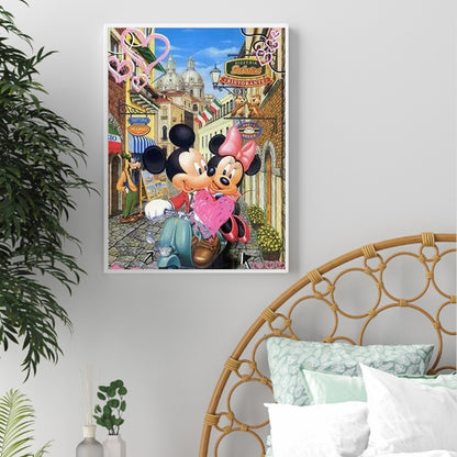 Disney Mickey Minnie - Full Round Drill Diamond Painting 50*60CM