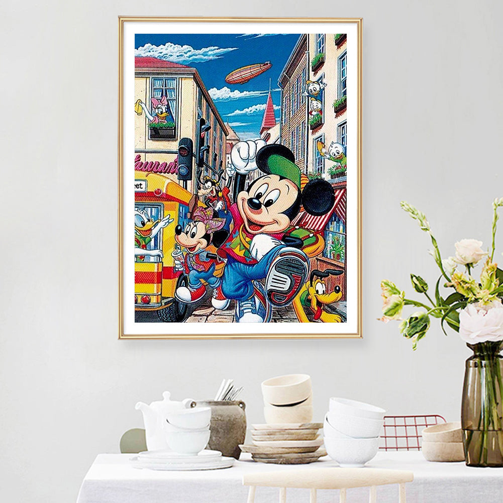 Disney Mickey Minnie - Full Round Drill Diamond Painting 50*60CM