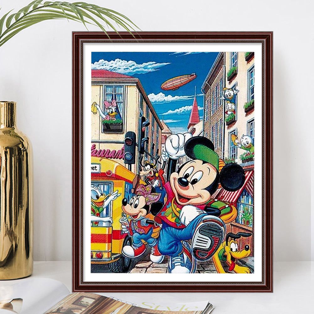 Disney Mickey Minnie - Full Round Drill Diamond Painting 50*60CM