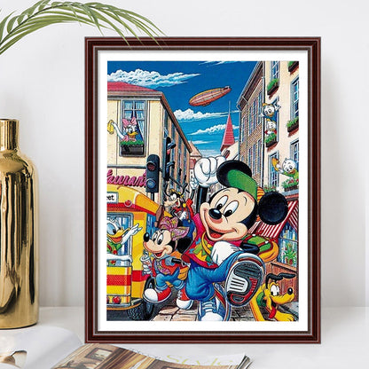 Disney Mickey Minnie - Full Round Drill Diamond Painting 50*60CM