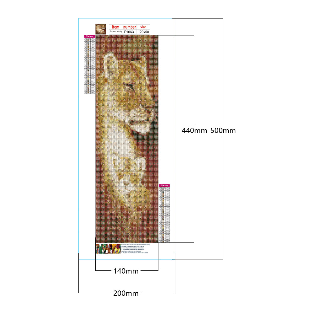 Leopard - Full Square Drill Diamond Painting 20*50CM