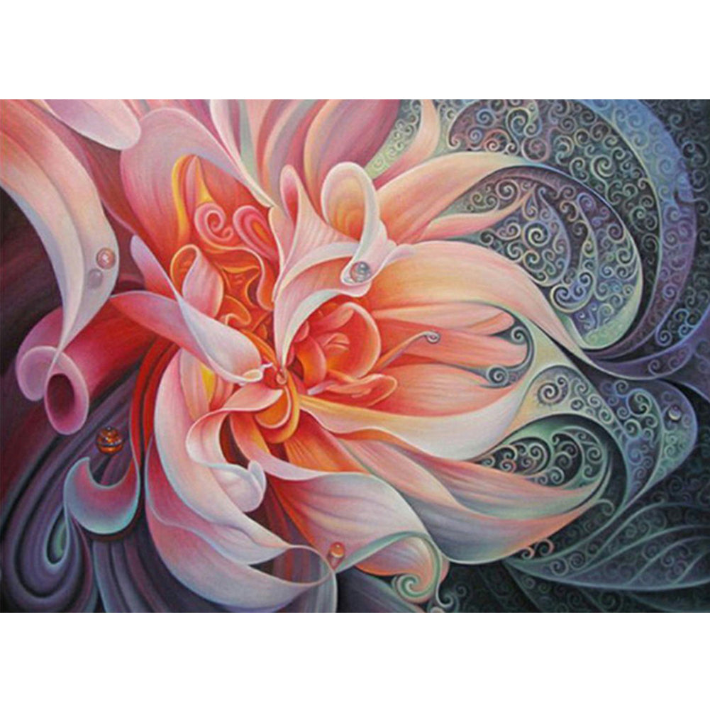 Flowing Flowers - Full Square Drill Diamond Painting 60*50CM