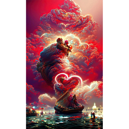 Dream Love Clouds - Full Square Drill Diamond Painting 40*70CM