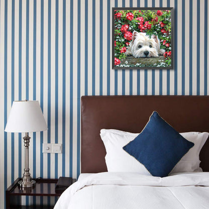 West Highland White Terrier - Full Round Drill Diamond Painting 40*40CM