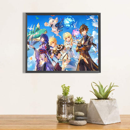 Original God Poster - Full Round Drill Diamond Painting 50*40CM