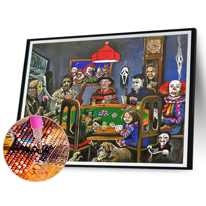 Horror Card Game - Full Round Drill Diamond Painting 40*30CM