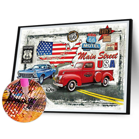 Motel - Full Round Drill Diamond Painting 50*40CM