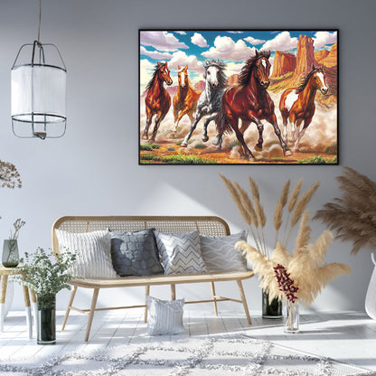 Horse - Full Round Drill Diamond Painting 50*40CM