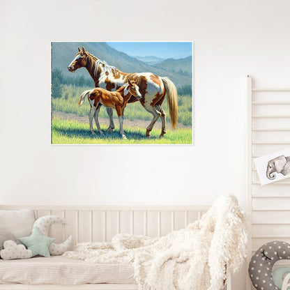 Horse - Full Round Drill Diamond Painting 50*40CM