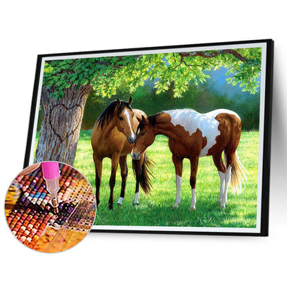 Horse - Full Round Drill Diamond Painting 50*40CM