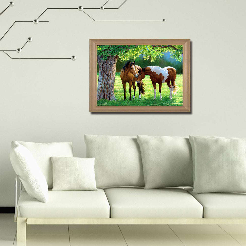 Horse - Full Round Drill Diamond Painting 50*40CM