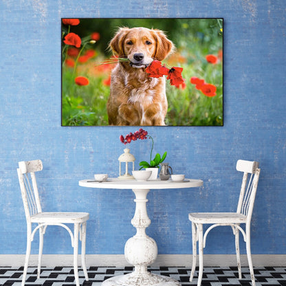 Golden Retriever - Full Round Drill Diamond Painting 50*40CM