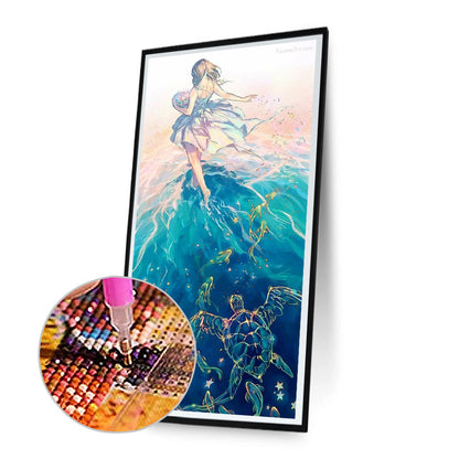 Clear Lake Water - Full Round Drill Diamond Painting 30*70CM