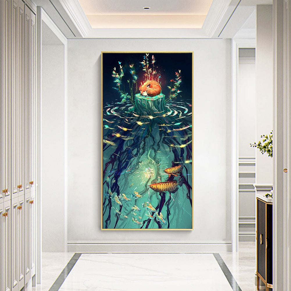 Clear Lake Water - Full Round Drill Diamond Painting 30*70CM