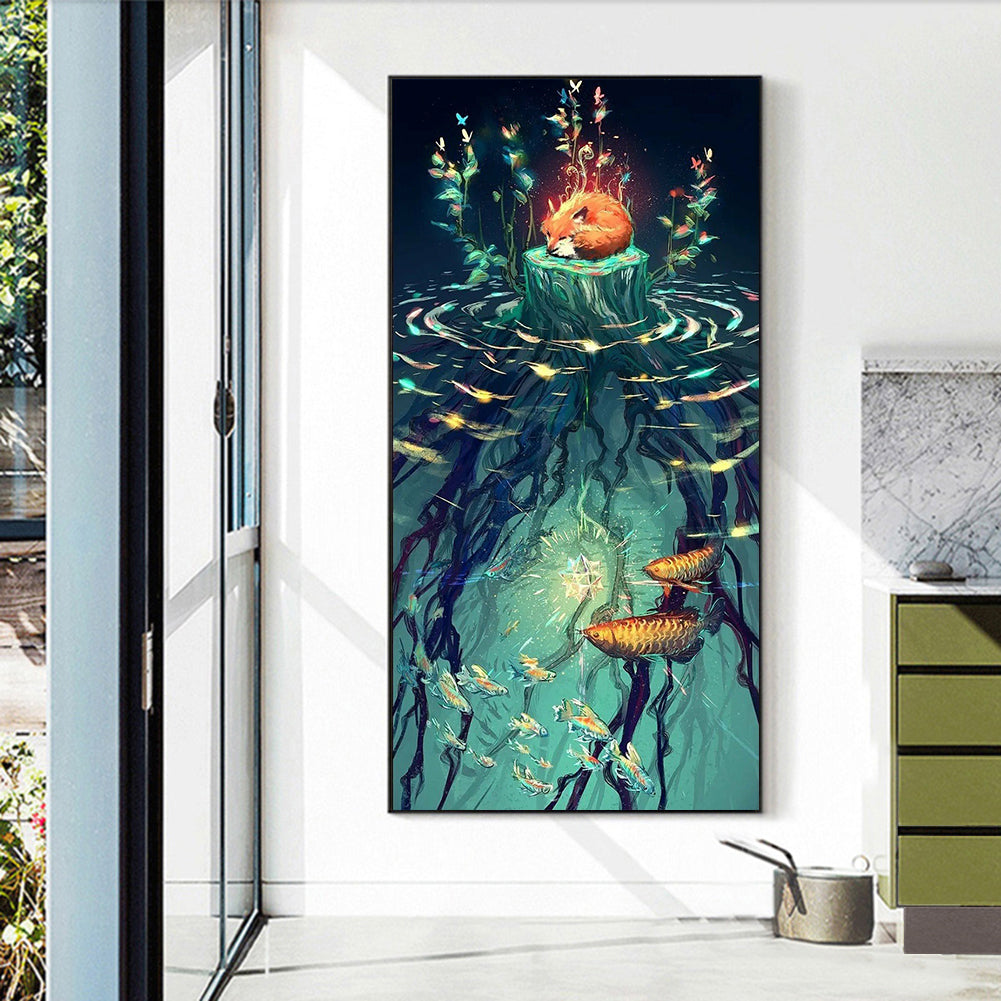 Clear Lake Water - Full Round Drill Diamond Painting 30*70CM