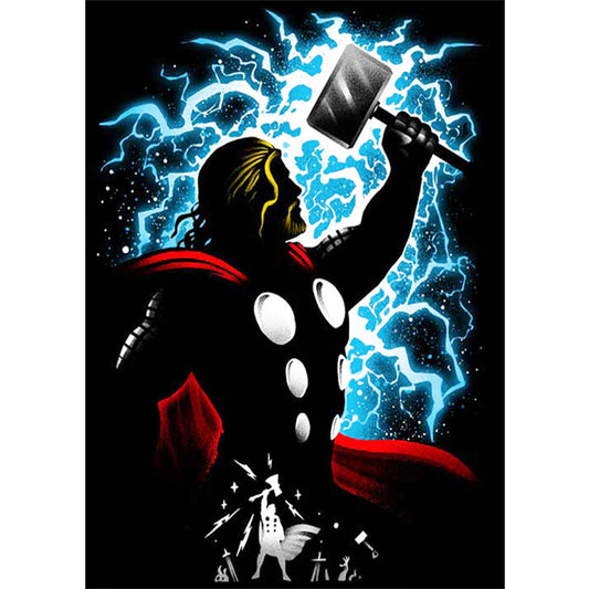 Thor Silhouette - Full Square Drill Diamond Painting 40*50CM