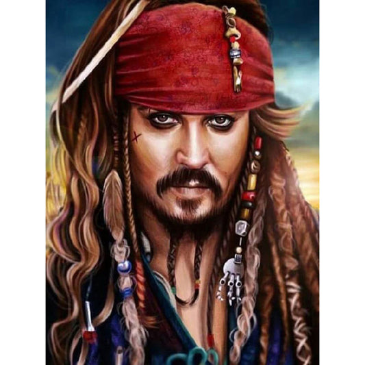 Pirates Of The Caribbean Jack Sparrow - Full Round Drill Diamond Painting 30*40CM