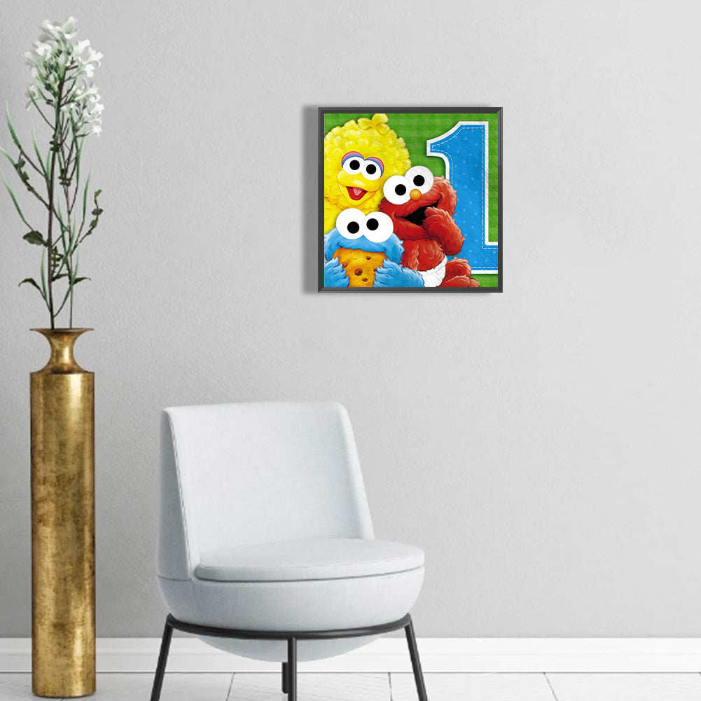 Sesame Street - Full Round Drill Diamond Painting 30*30CM