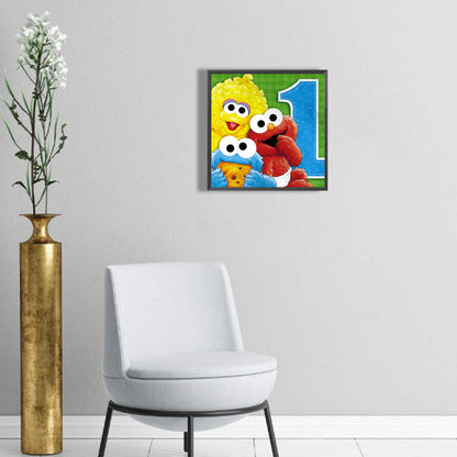 Sesame Street - Full Round Drill Diamond Painting 30*30CM