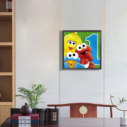 Sesame Street - Full Round Drill Diamond Painting 30*30CM