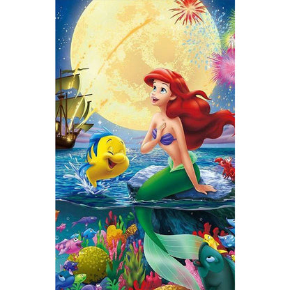 Mermaid Ariel - Full Round Drill Diamond Painting 40*60CM