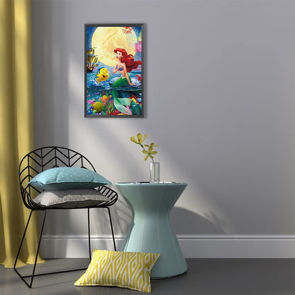 Mermaid Ariel - Full Round Drill Diamond Painting 40*60CM