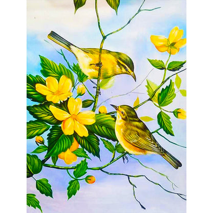 Singing Birds And Fragrant Magpies - Full Round Drill Diamond Painting 30*40CM