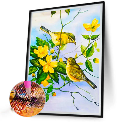 Singing Birds And Fragrant Magpies - Full Round Drill Diamond Painting 30*40CM