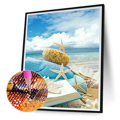 Sea Beach - Full Round Drill Diamond Painting 40*50CM