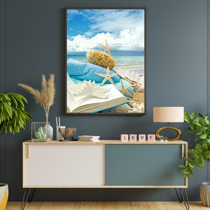 Sea Beach - Full Round Drill Diamond Painting 40*50CM