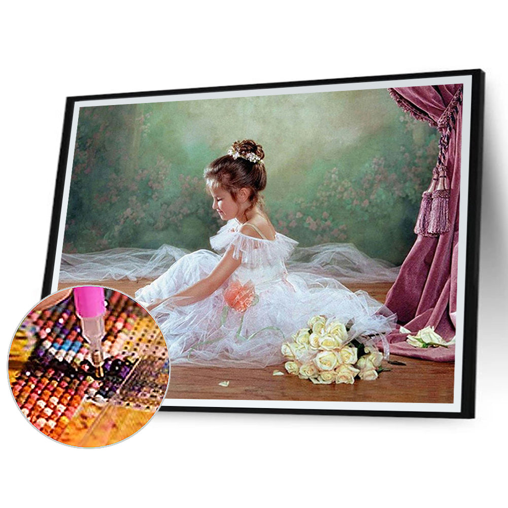 Ballet Girl - Full Round Drill Diamond Painting 50*40CM