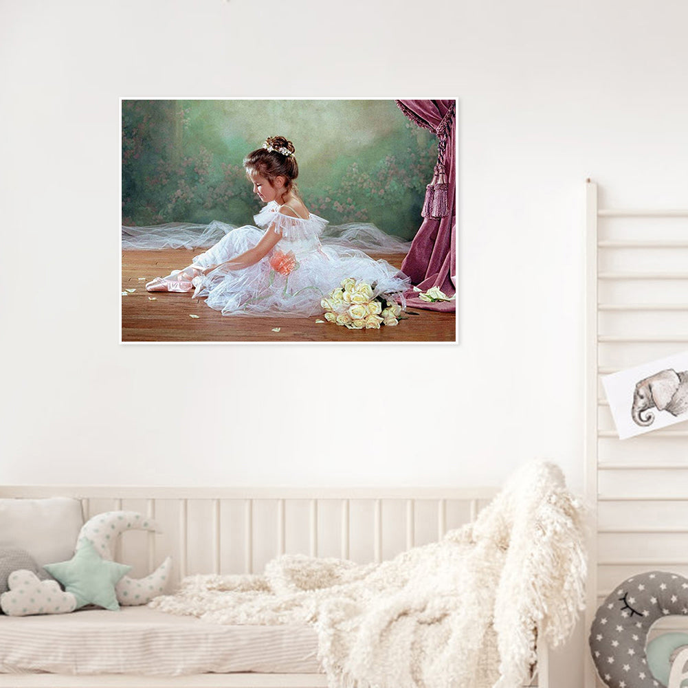 Ballet Girl - Full Round Drill Diamond Painting 50*40CM