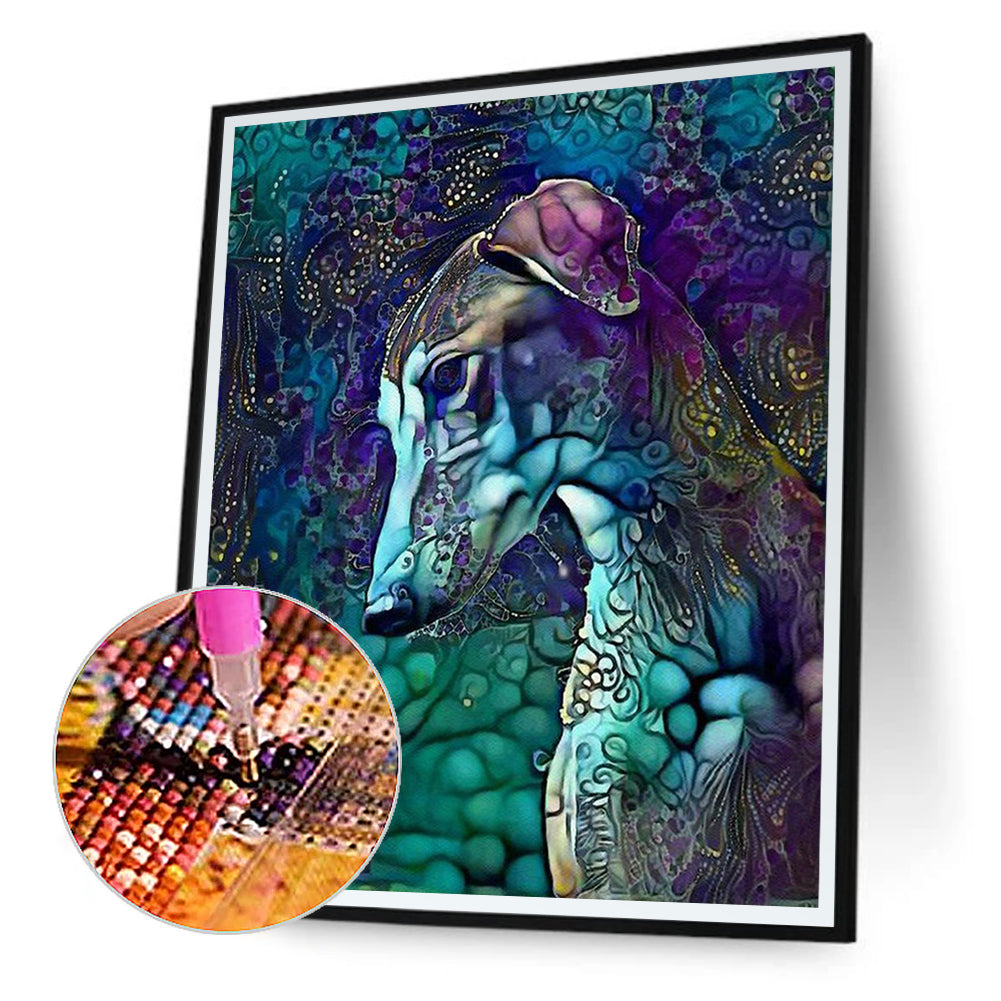 Metallic Hound - Full Round Drill Diamond Painting 40*50CM