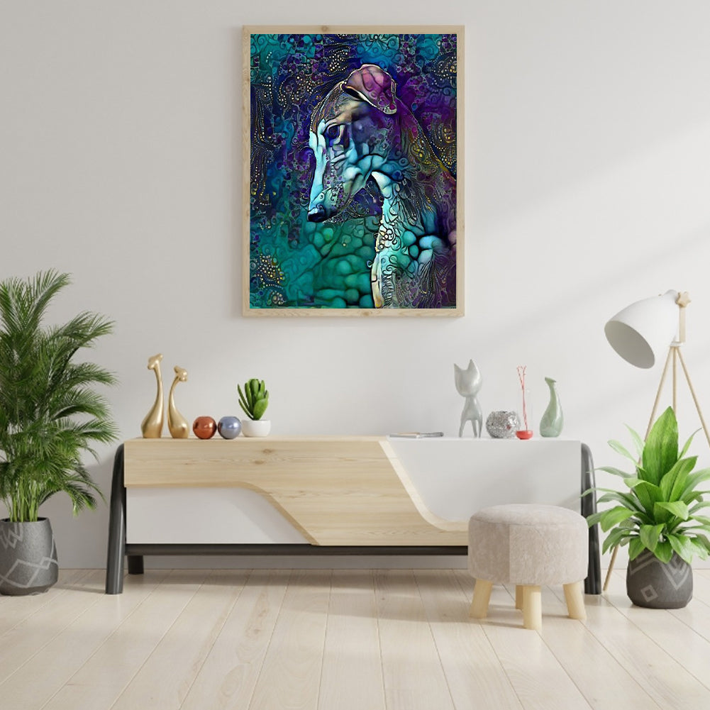 Metallic Hound - Full Round Drill Diamond Painting 40*50CM