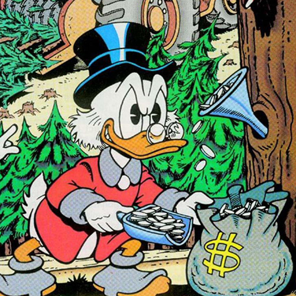 Donald Duck - Full Round Drill Diamond Painting 50*50CM