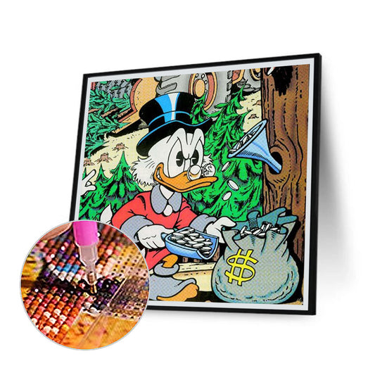 Donald Duck - Full Round Drill Diamond Painting 50*50CM