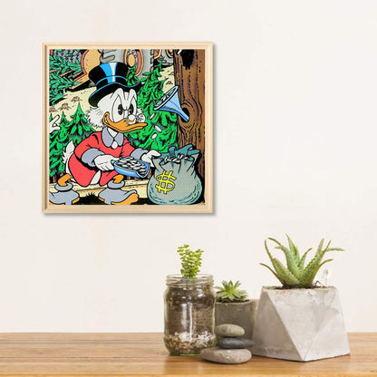 Donald Duck - Full Round Drill Diamond Painting 50*50CM