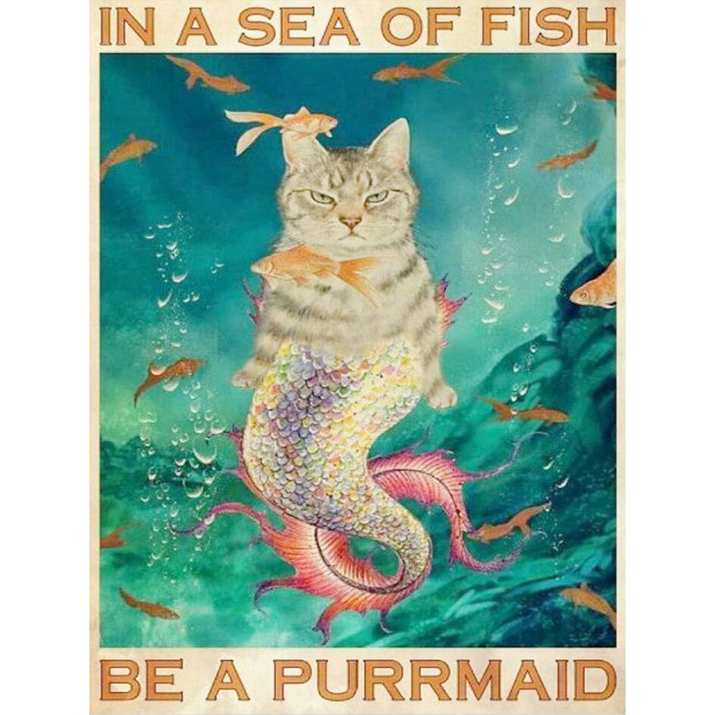 Pretty Pussy - Full Square Drill Diamond Painting 30*40CM