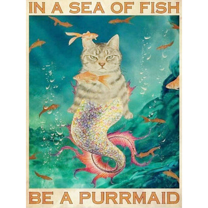 Pretty Pussy - Full Square Drill Diamond Painting 30*40CM