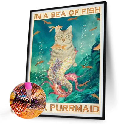 Pretty Pussy - Full Square Drill Diamond Painting 30*40CM